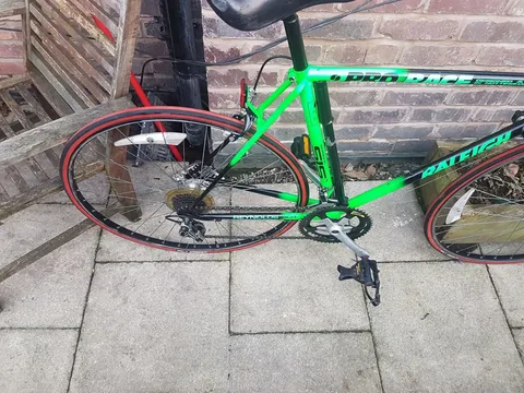 The Pro Race from above, showing the rear wheel and gears